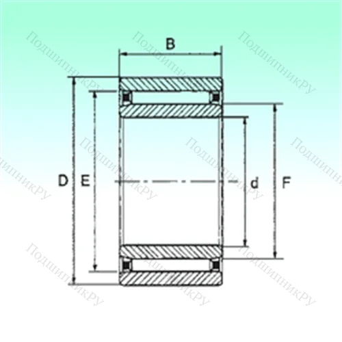 Подшипник игольчатый радиальный NAO 30x52x18