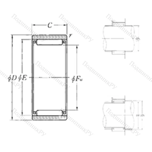 Подшипник игольчатый радиальный RNAO-7?14?8T 2