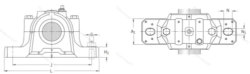 Подшипниковый корпус SNL 217 в Вологде