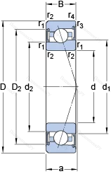 Подшипник S 7010 ACE/P 4BVG 275