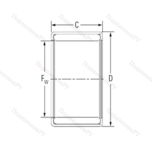 Подшипник игольчатый радиальный YM 040811A