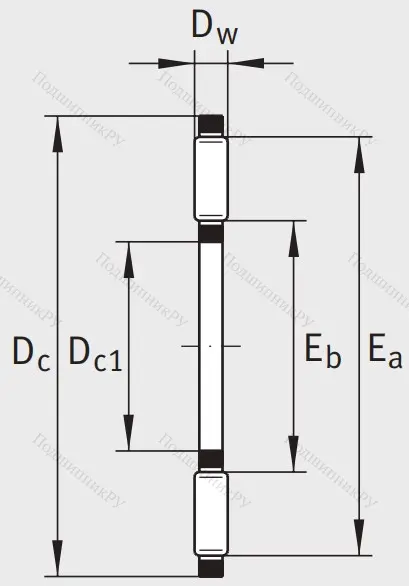 Игольчатый подшипник подшипник AXK 90120 A/0-10