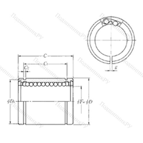 Подшипник шариковый линейный