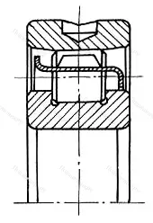 Подшипник N 324EC размер 120x260x55