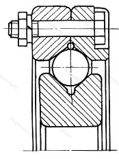 Модификация подшипника 3687/1345К размер 1345x1625x90