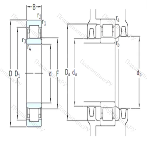 Подшипник роликовый радиальный NU 217ECM/HC 5C 3 от производителя  SKF