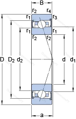 Подшипник S 7014 CB/HCP 4A