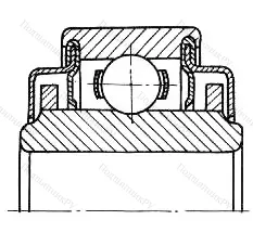 Подшипник  770068 размер 8x22x12,7 от производителя  ГПЗ-3