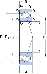 Подшипник 7008 CE/HCP 4A