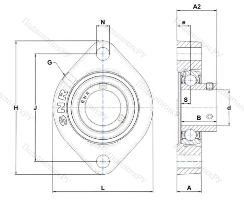 Подшипниковый узел USFD 204 CN в Вологде