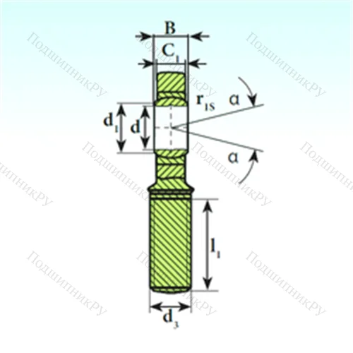 Подшипник скольжения сферический SA 70 C 2RS от производителя  ISB