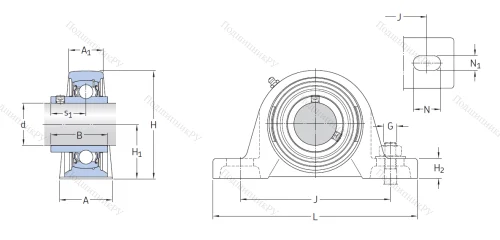 Подшипниковый узел SY 25 TF в Вологде