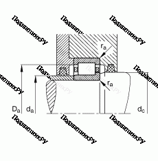 Подшипник NJ 2216-E-TVP 2